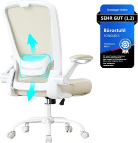 Ergonomická kancelárska stolička v farbe ovsená béžová