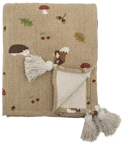 Bloomingville Prehoz z recyklovanej bavlny Fall Brown 130 x 160 cm