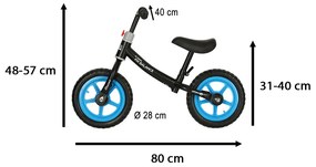 KIK Bicykel Fix Balance cross-country bike čierna a modrá