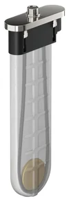 Hansgrohe sBox, priechodka vyťahovacej sprchy s hadicou, pre montáž na okraj vane, oválna, chrómová, HAN-28020000
