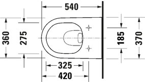 Duravit 49030900B2 - Závesné WC so sedátkom D-CODE keramika/lesklá biela
