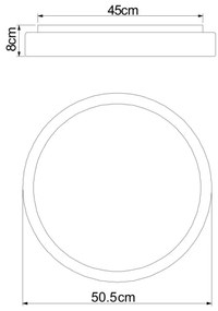 Globo 41586-24 - LED Stmievateľné stropné svietidlo SONNY LED/24W/230V + DO