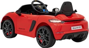Elektrické autíčko Porsche Spyder RS 718 MP4 červené