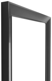 Nástenné zrkadlo v čiernom ráme Styler Paris, 47 x 147 cm