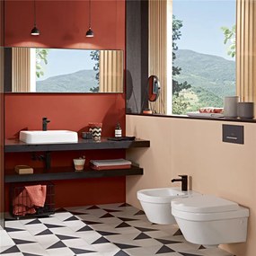 VILLEROY &amp; BOCH Architectura závesné WC s hlbokým splachovaním bez vnútorného okraja, 370 x 530 mm, biela alpská, 4694R001