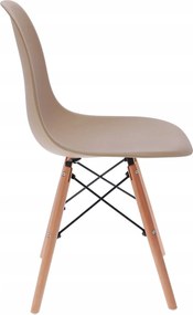 Dekorstudio Dizajnová jedálenská stolička v škandinávskom štýle - béžová