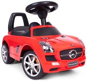 MULTISTORE Červený ťahač Mercedes SLS AMG s červeným pojazdom