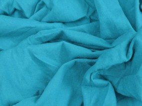 Jersey plachta s lycrou tyrkysová 180 x 200 cm