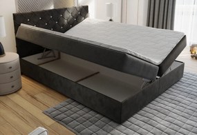 Čalúnená posteľ boxspring IRANA - Magic Velvet 2217 / 160x200