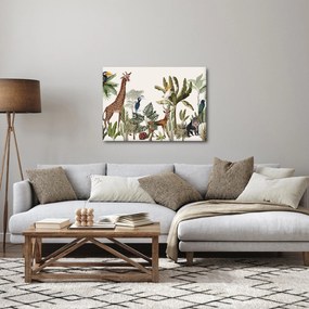 Obraz - Džungľa plná zvieratiek (70x50 cm)