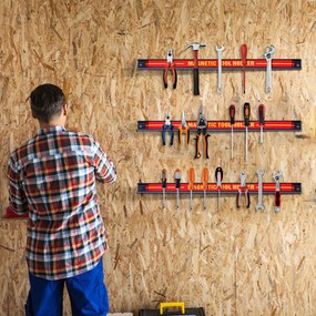 3 x magnetický držiak na náradie nástenná magnetická tyč sada magnetická tyč 46 cm