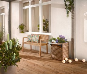 Vankúše do exteriéru s kvetinovým vzorom, 2 ks