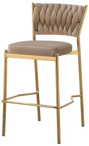 Barová Stolička Glamour 12515 béžová/zlatá