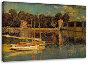 Gario Obraz na plátne Most v Argenteuil - Claude Monet, reprodukcia Rozmery: 60 x 40 cm