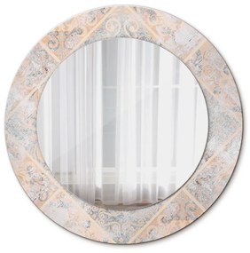 Okrúhle ozdobné zrkadlo Ošúchaný mozaik fi 50 cm