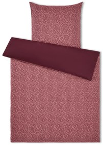 Posteľná bielizeň z materiálu polycotton, bordovočervená, štandardná veľkosť