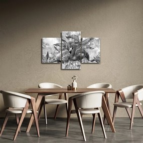Obraz - Plameniaky graffiti (90x60 cm)