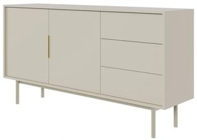 Komoda Vintana 2D3S (kašmír + zlatá). Vlastná spoľahlivá doprava až k Vám domov. 1123691