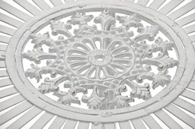 Kovový stôl Indra - Biela antik