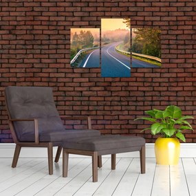 Obraz - Cesta pri východe slnka (90x60 cm)