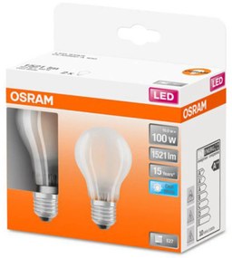 OSRAM Classic A LED E27 11W 4 000K matná 2 ks