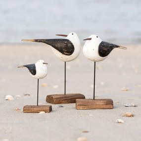 Ib Laursen Drevená dekorácia Bird Nautico 21 cm