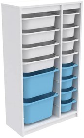 Organizér na hračky Dremonka 6 (biela + modrá). Akcia -22%. Vlastná spoľahlivá doprava až k Vám domov. 1124278