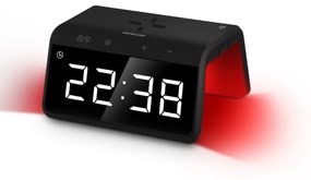 Sencor SDC 7900 Qi hodiny s nabíjačkou, čierna