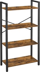 XXXLutz REGÁL, hnedá, čierna, uhlíková oceľ, 66/120/30 cm Boxxx - Online Only drobný nábytok - 002543000127