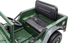 LEAN CARS JH-103 Armádne zelené auto na batérie 4x4