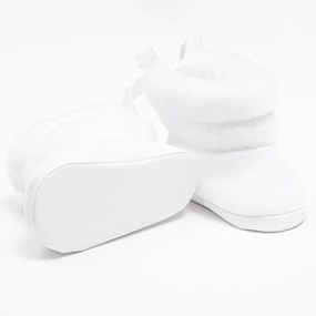 Dojčenské zimné kozačky New Baby biele 0-3 m, vel. 0- 3 m
