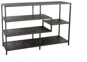 Dizajnový regál Maille 114 cm mramor antracit