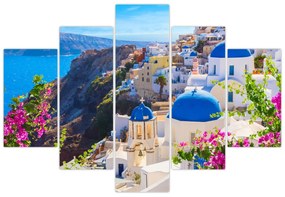 Obraz - Santorini, Grécko (150x105 cm)