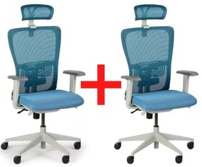Kancelárska stolička GAM 1+1 ZADARMO, modrá