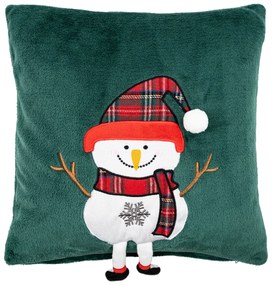 4Home Vianočná obliečka na vankúšik Snowman, 40 x 40 cm