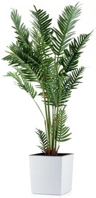 PLASTOVÝ KVETINÁČ FLORE RIFLO 30X30 CM BIELA