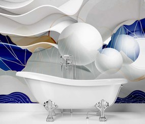 Gario Fototapeta Abstraktné vlny a gule Materiál: Vliesová, Rozmery: 250 x 175 cm