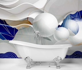 Gario Fototapeta Abstraktné vlny a gule Materiál: Vliesová, Rozmery: 200 x 140 cm