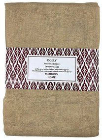 Záclona na páske Dolly polyester béžová 140x180 (x2) Merkury Home