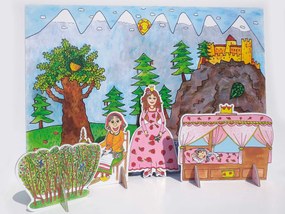 MARIONETINO Bábky a kulisy k rozprávke Šípková Ruženka