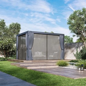 Bioklimatická pergola ECO 4x3 m, oceľ - voľne stojaca