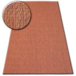 styldomova Šnúrkový koberec sizal flat 48663/120 hladký tehlový