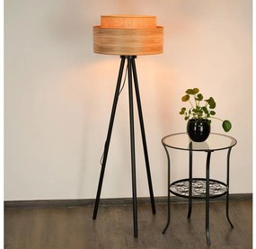 Brilagi - Stojacia lampa MONTANA BOHO 1xE27/15W/230V hnedá/čierna