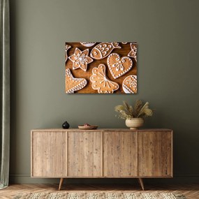 Sklenený obraz - Medovníčky (70x50 cm)