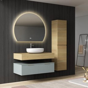 Erga Paloma, LED zrkadlo 100x80cm, 2415 lm, 3 farby svetla, ERG-V01-PALOMA-1080-CL