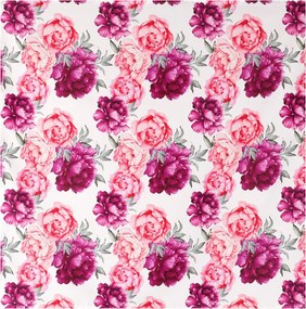 Obrus Ružové pivonky, 80x80 cm
