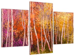 Obraz farebného lesa (90x60 cm)