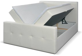 Manželská posteľ Boxspring 200 cm Annira (biela). Vlastná spoľahlivá doprava až k Vám domov. 1033222