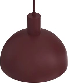 Závesný luster HANDA na lanku 1xE27/15W/230V bordový