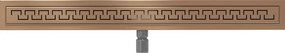 Mexen Flat, lineárny podlahový žľab 80 cm, M15, medená matná, 1C24080-15